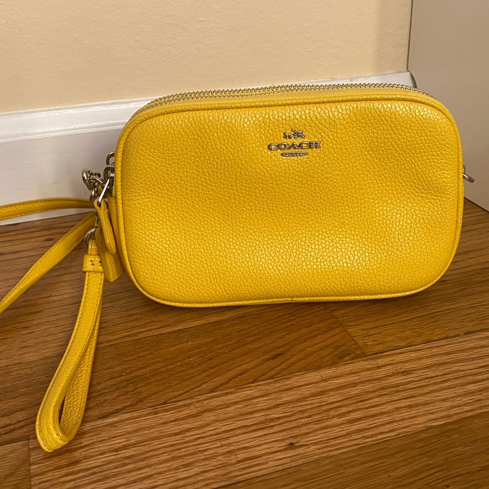 Coach Vibrant Yellow Crossbody Bag